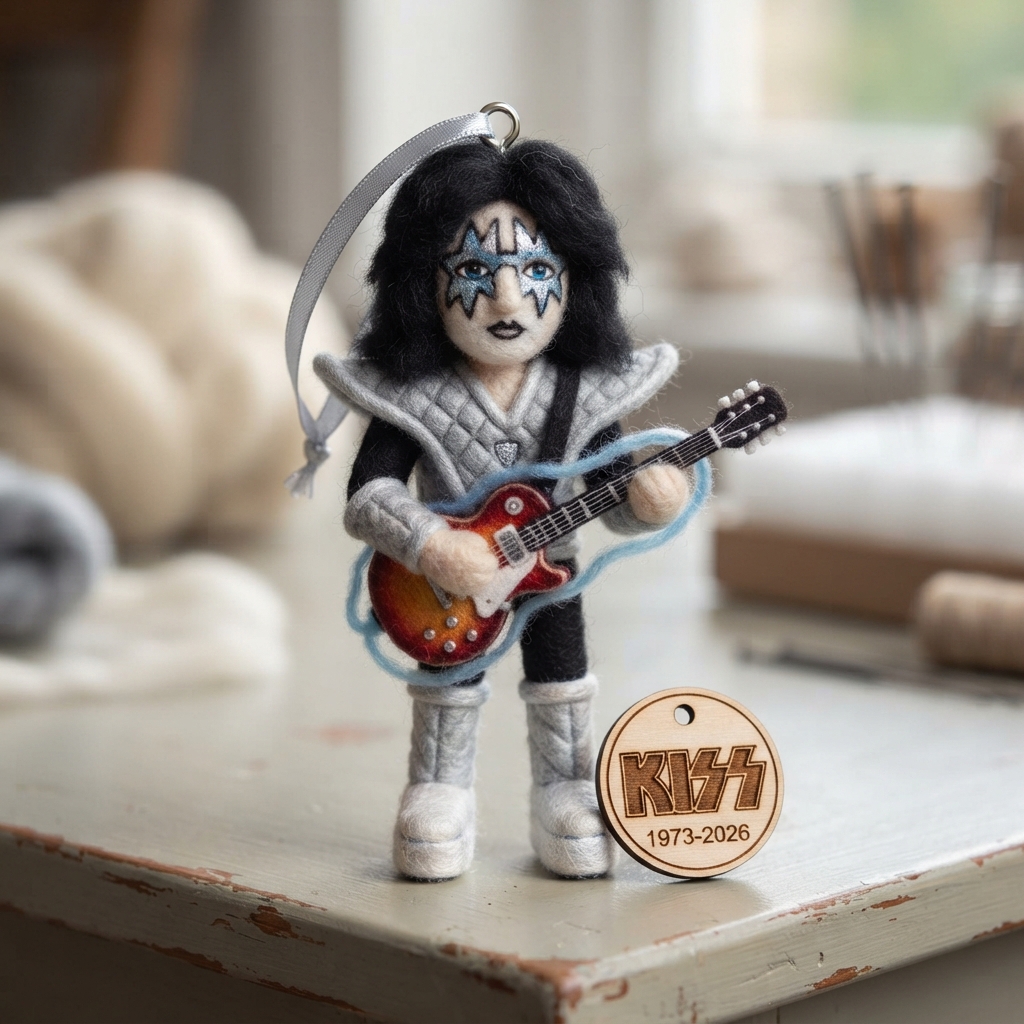 🎸 KISS Rock Legends Handmade Felt Chibi Doll (1973–2026) ⭐