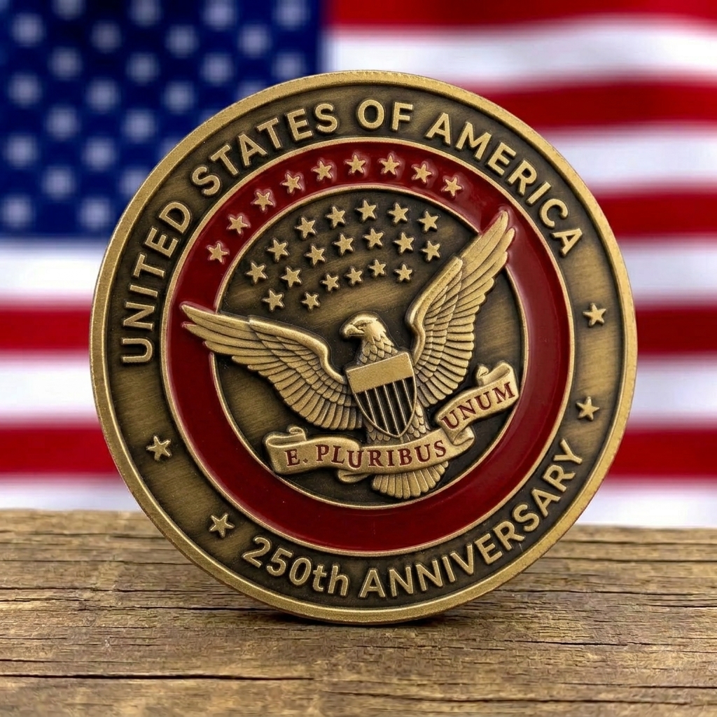 US Semiquincentennial 250th Anniversary Commemorative Challenge Coin (1776–2026)