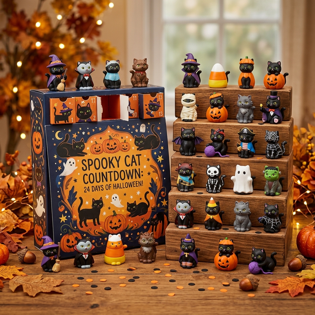 Spooky Cat Countdown Advent Calendar 🐾🎃 Halloween Advent Calendar