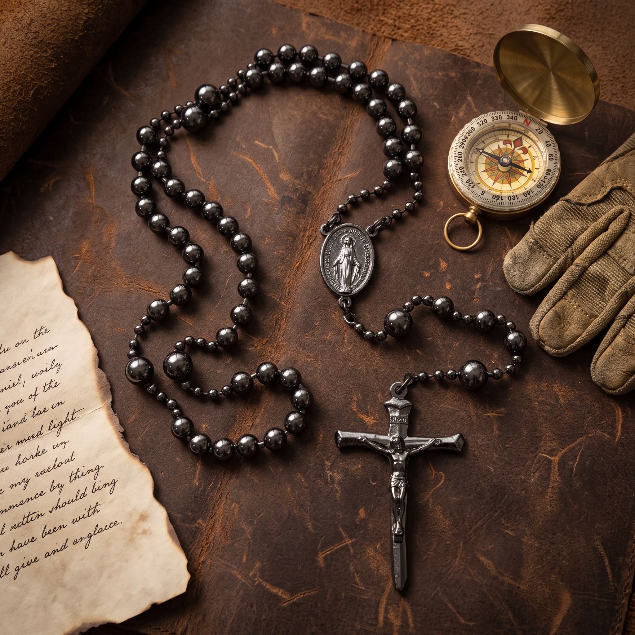 WWI Battle Beads Combat Style Rosary - Catholic Rosary - Historic Reproduction📿