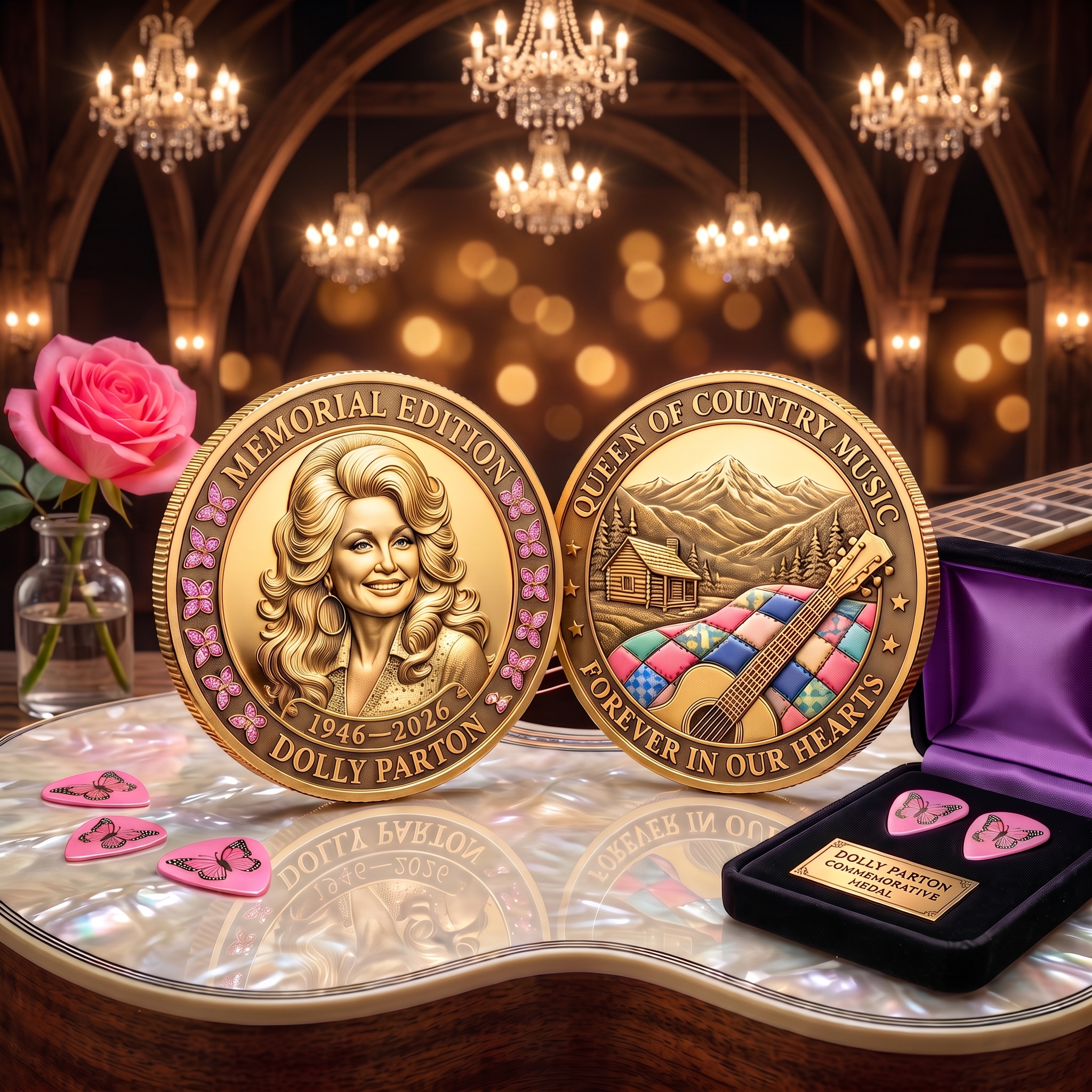 Dolly Parton "Queen of Country" Memorial Coin 🦋✨