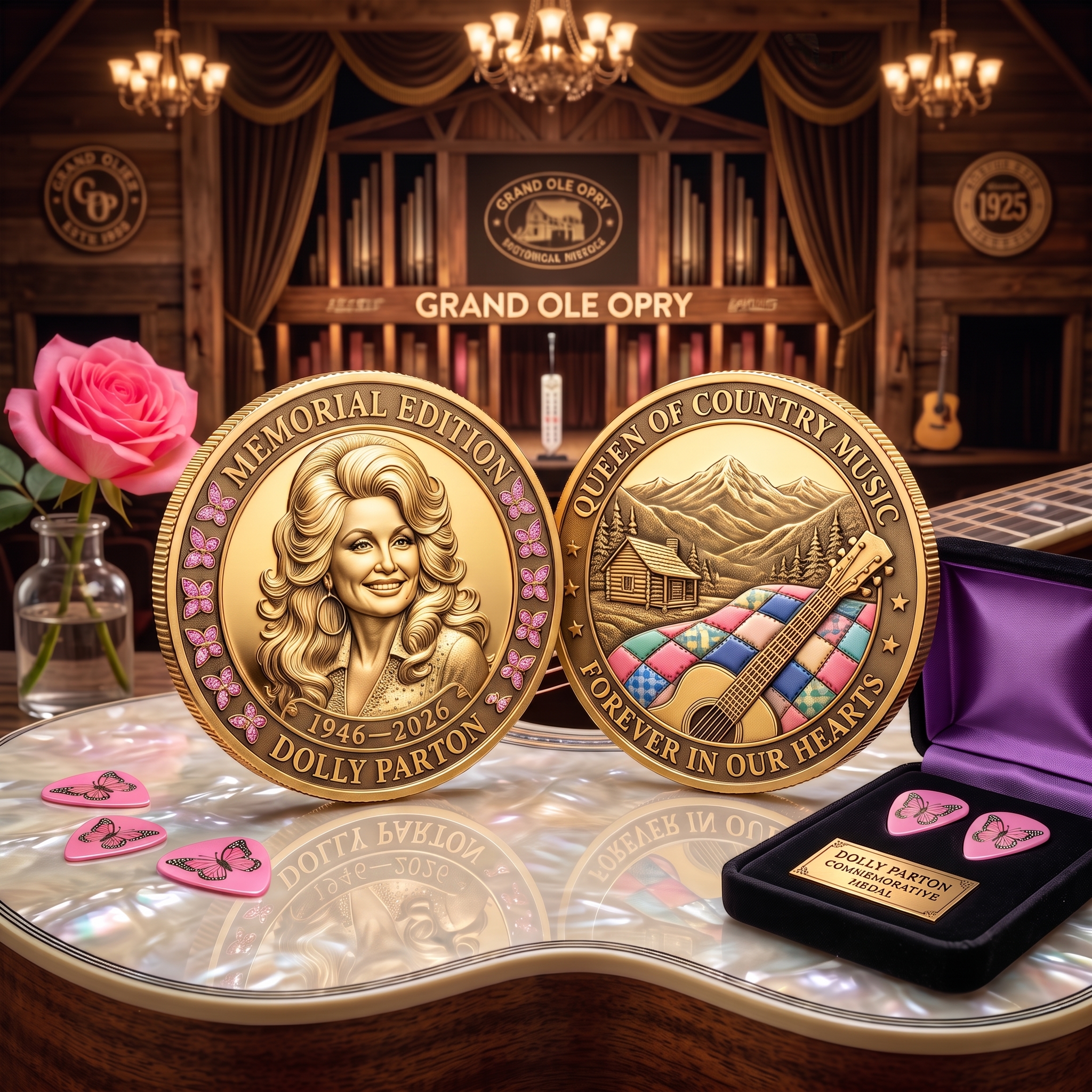 Dolly Parton "Queen of Country" Memorial Coin 🦋✨