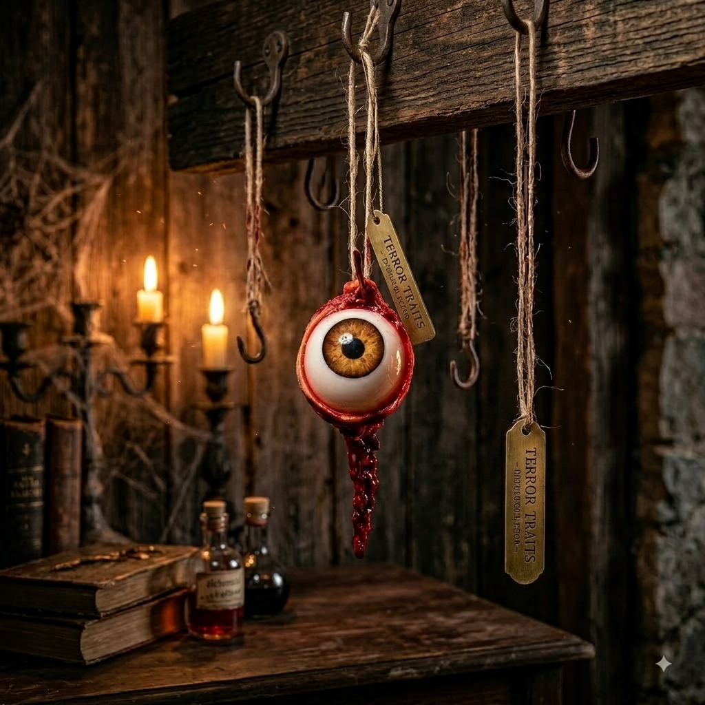 Realistic Bloody Eyeball Hanging Ornaments – Spooky Halloween Decor