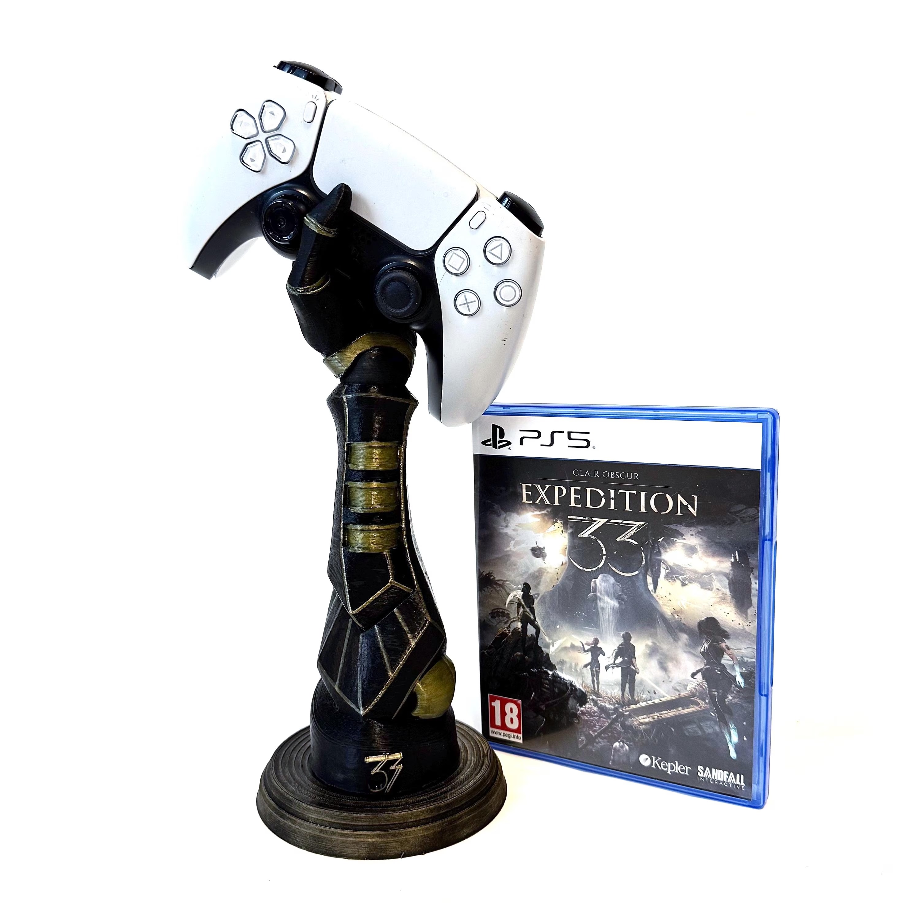 Clair Obscur Expedition 33 Controller Holder – Gustave Hand Prosthesis Stand