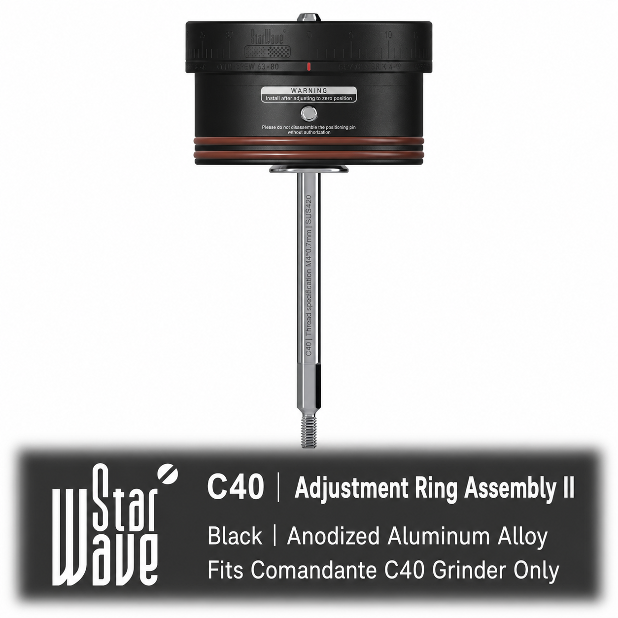 StarWave Adjustment Ring Assembly for Comandante C40 | C60 Coffee Grinder Accessories