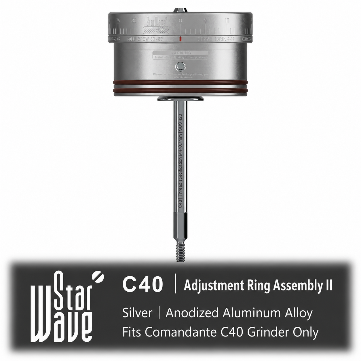 StarWave Adjustment Ring Assembly for Comandante C40 | C60 Coffee Grinder Accessories