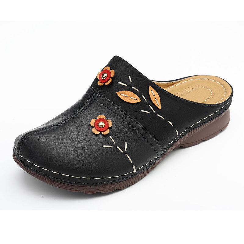 🔥Last Day Promotion 50% OFF - Women's Casual Leather Wedge Sandals