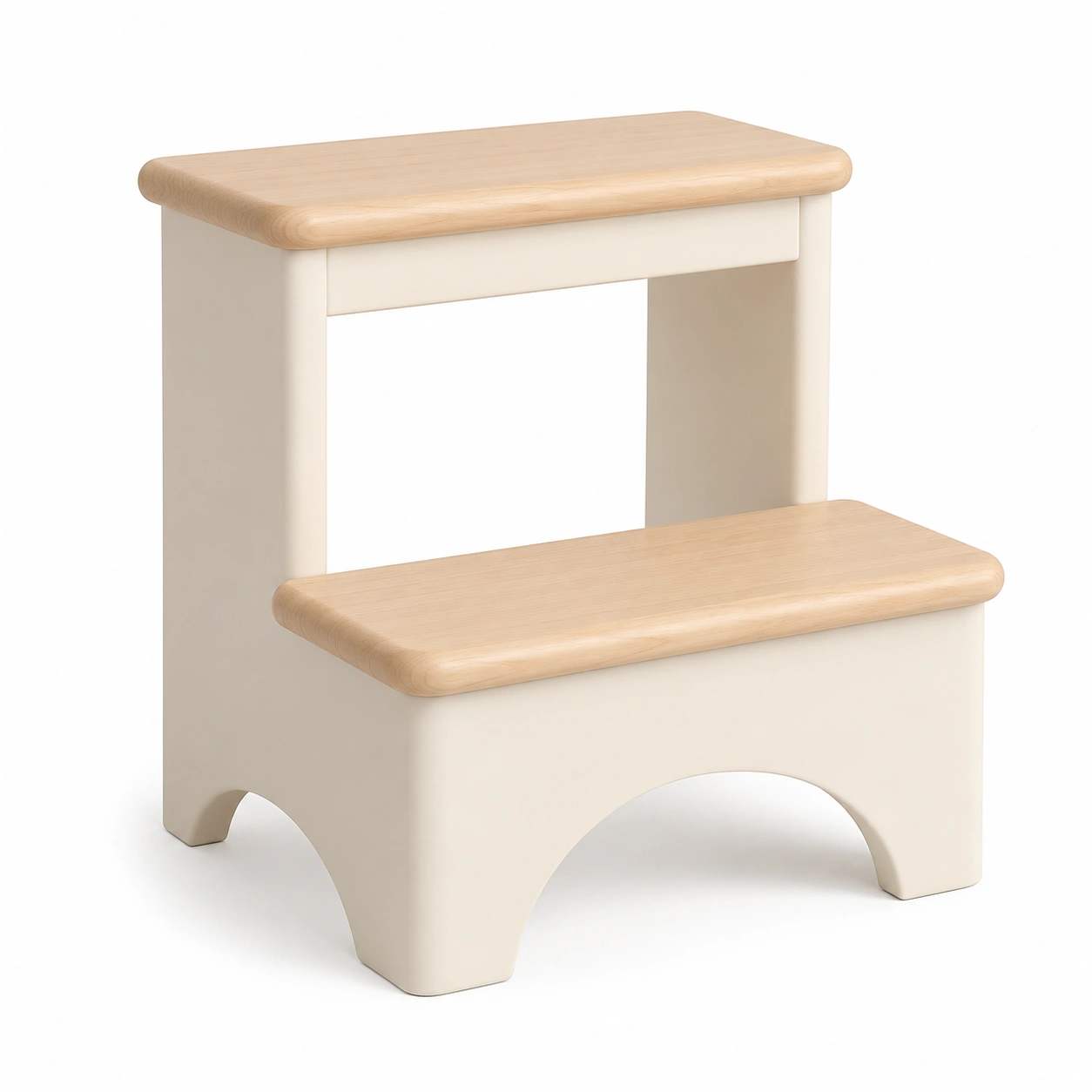 Escalón doble de madera para niños