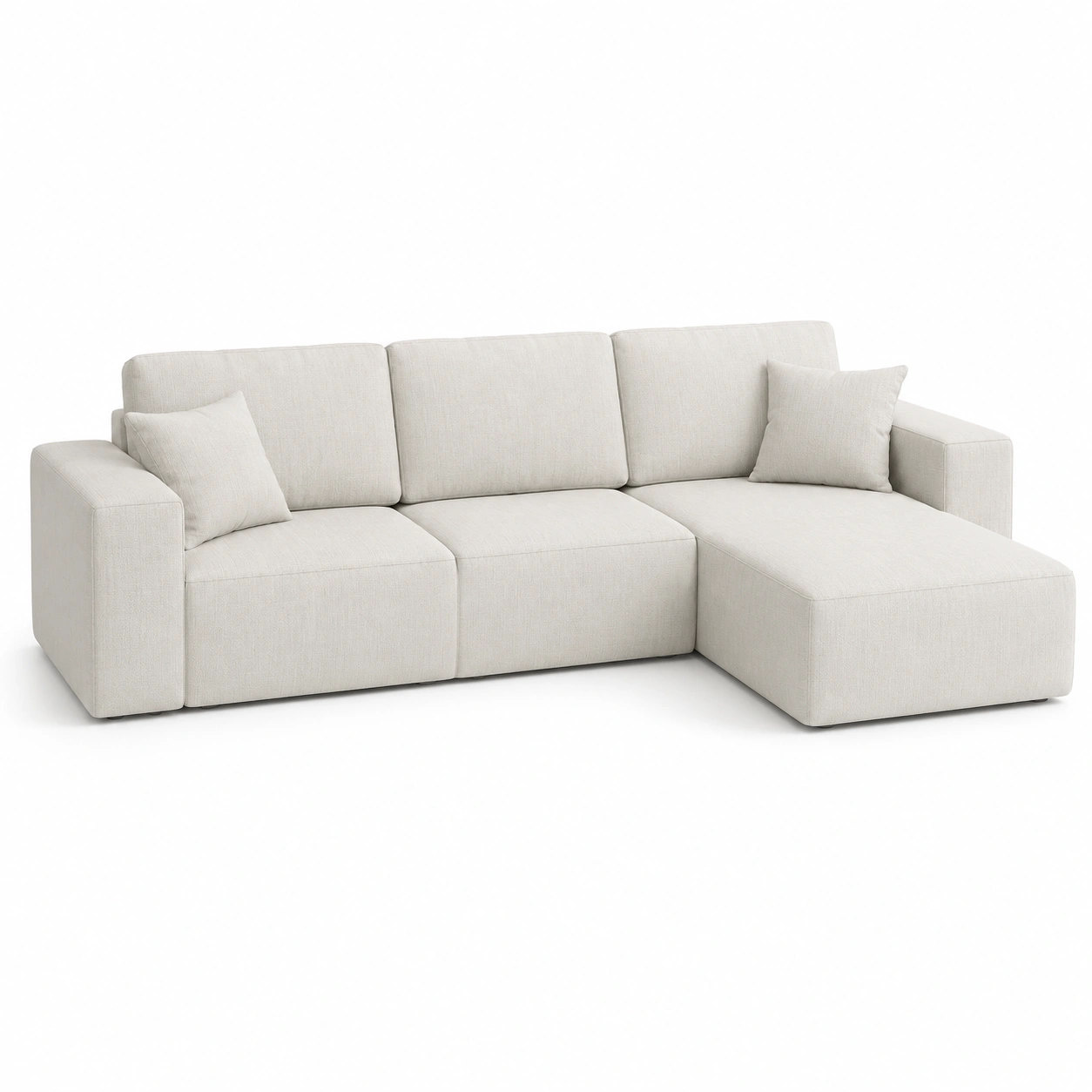 sofa en L beige