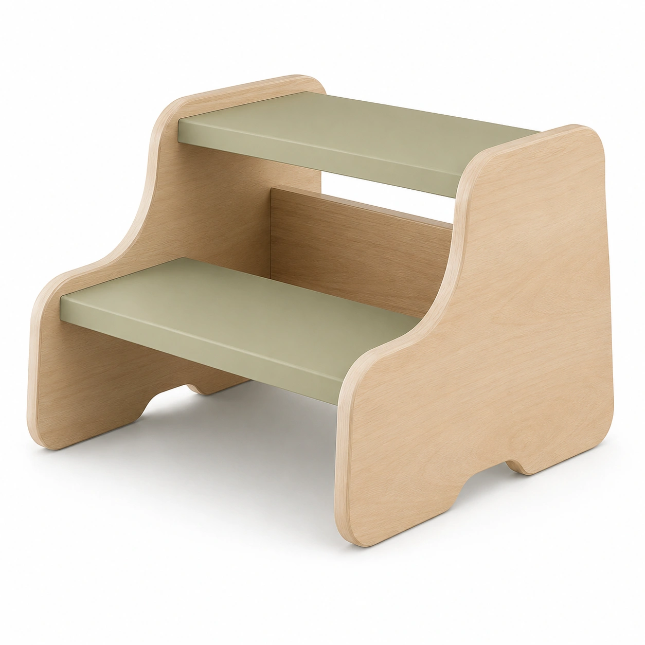 Escalon infantil de dos niveles
