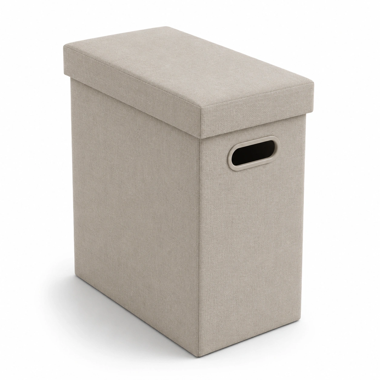 Puf plegable con almacenaje beige