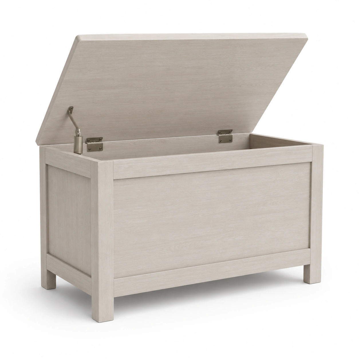 Caja de almacenaje de madera clara