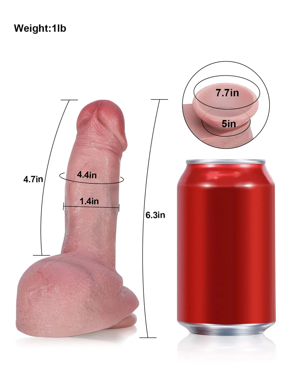 Juli 6.3 x 1.4 in - Realdick Flesh So Small Soft Thin Beginner Dildo