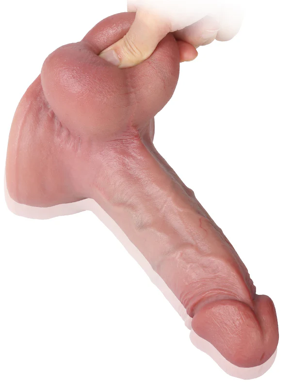 Joh 7.95 x 2 inches — Thick, realistic-feeling dildo with large testicles