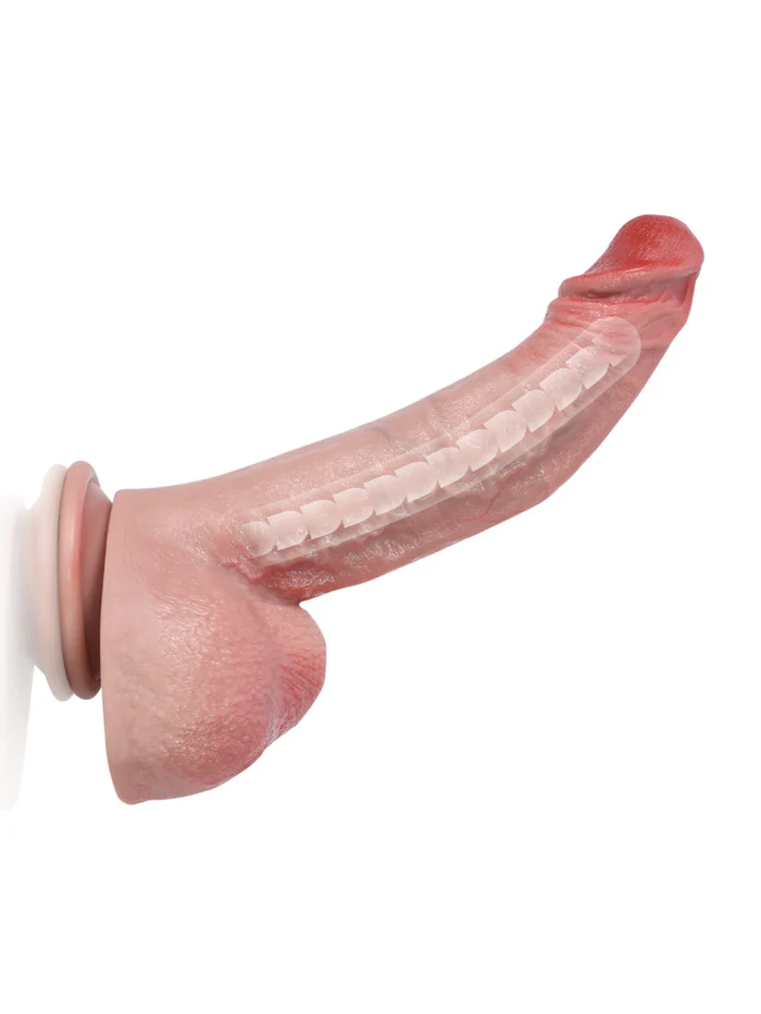 Char – 9.5× 2" Hyper-Realistic Bendable Dildo with Metal Keel