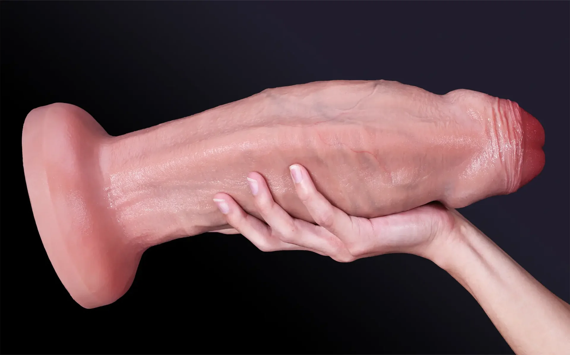 Duk – 13" × 3.6" Ultra-Thick Anal Dildo with Realistic Uncut Foreskin
