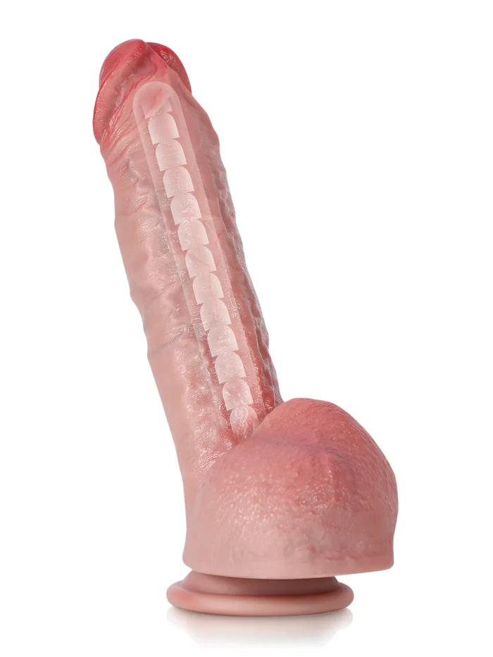 Char – 9.5× 2" Hyper-Realistic Bendable Dildo with Metal Keel