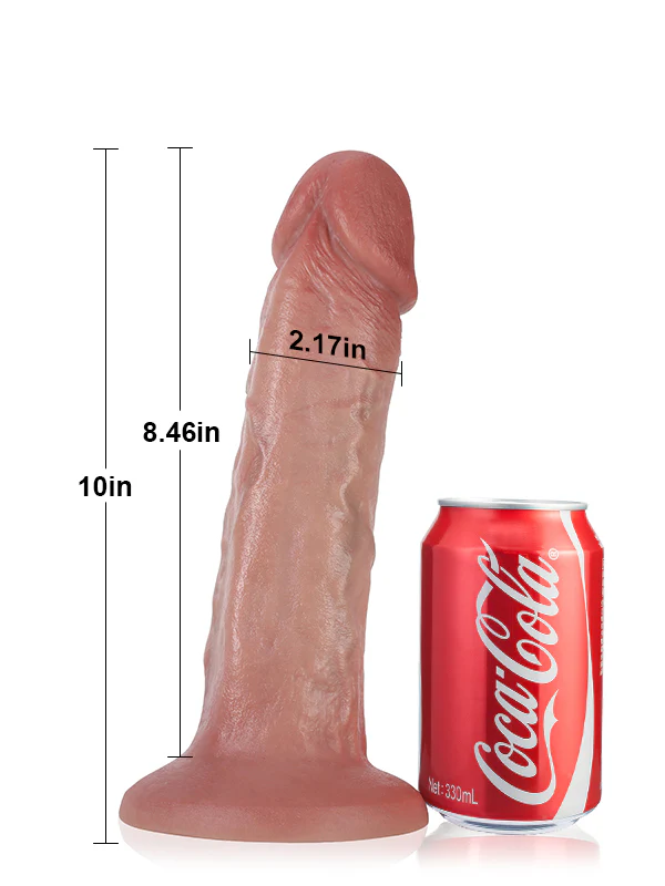Ton 10 x 2" - Dildo Real Flesh Skin Huge Thick Dildo