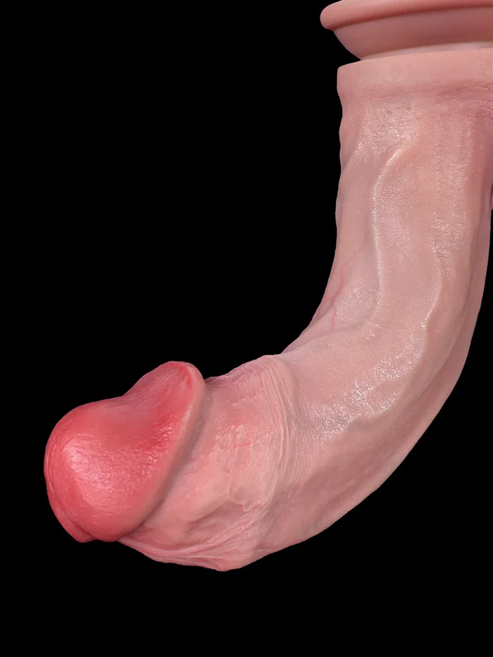 Mache – 9.4" × 2.2" Flesh-Like Curved G-Spot Dildo with Bendable Metal Keel