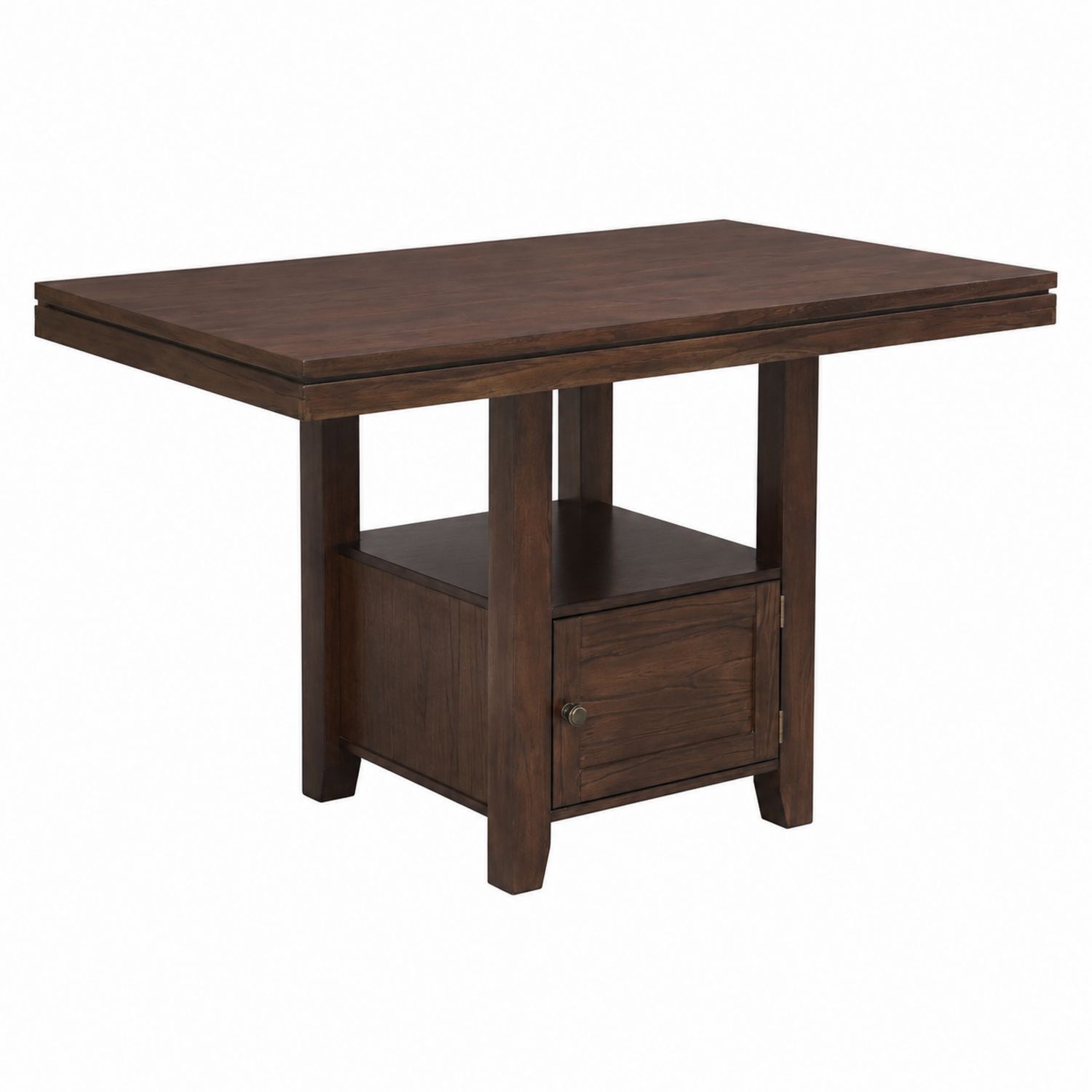 Holztisch rechteckig 140x90 cm mit Stauraum