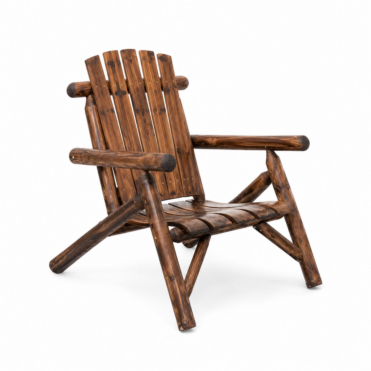 Holzstuhl Kiefer Massivholz Braun 90x65x100cm
