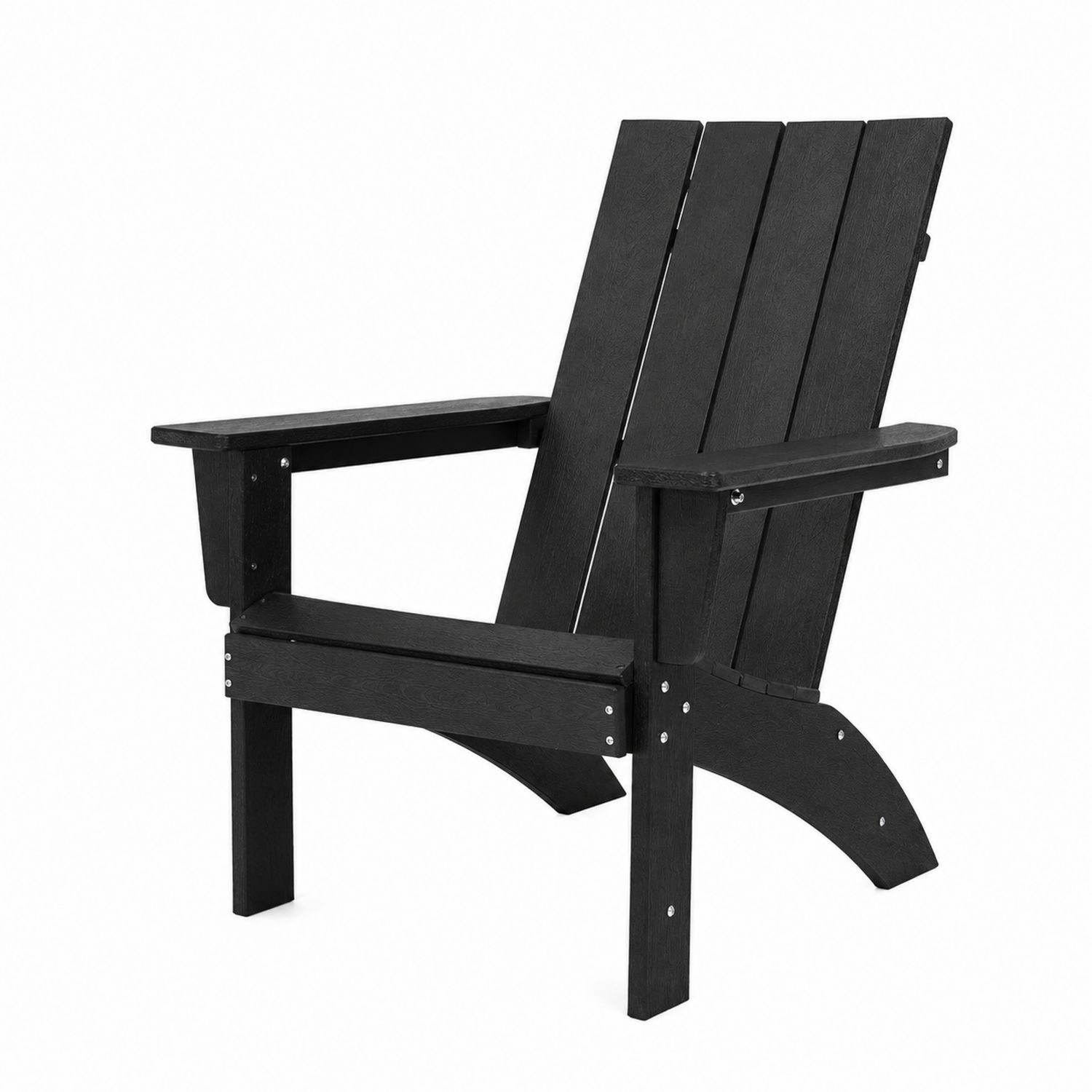 Adirondack Stuhl Kunststoff Schwarz