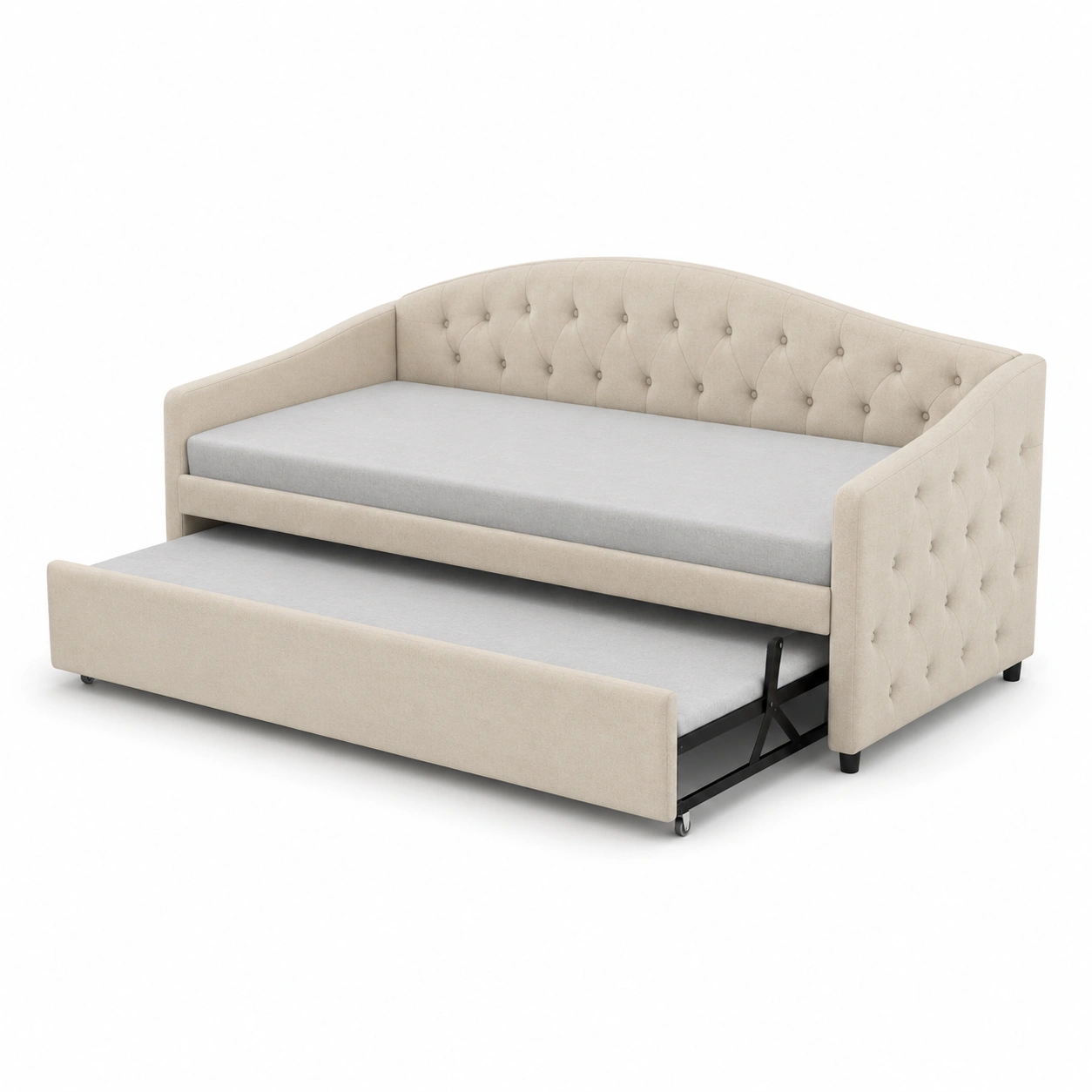 Sofa cama beige-furnifyo