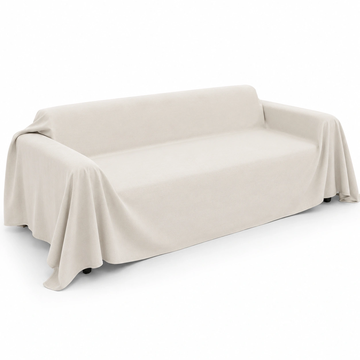 Funda de sofa color marfil-furnifyo