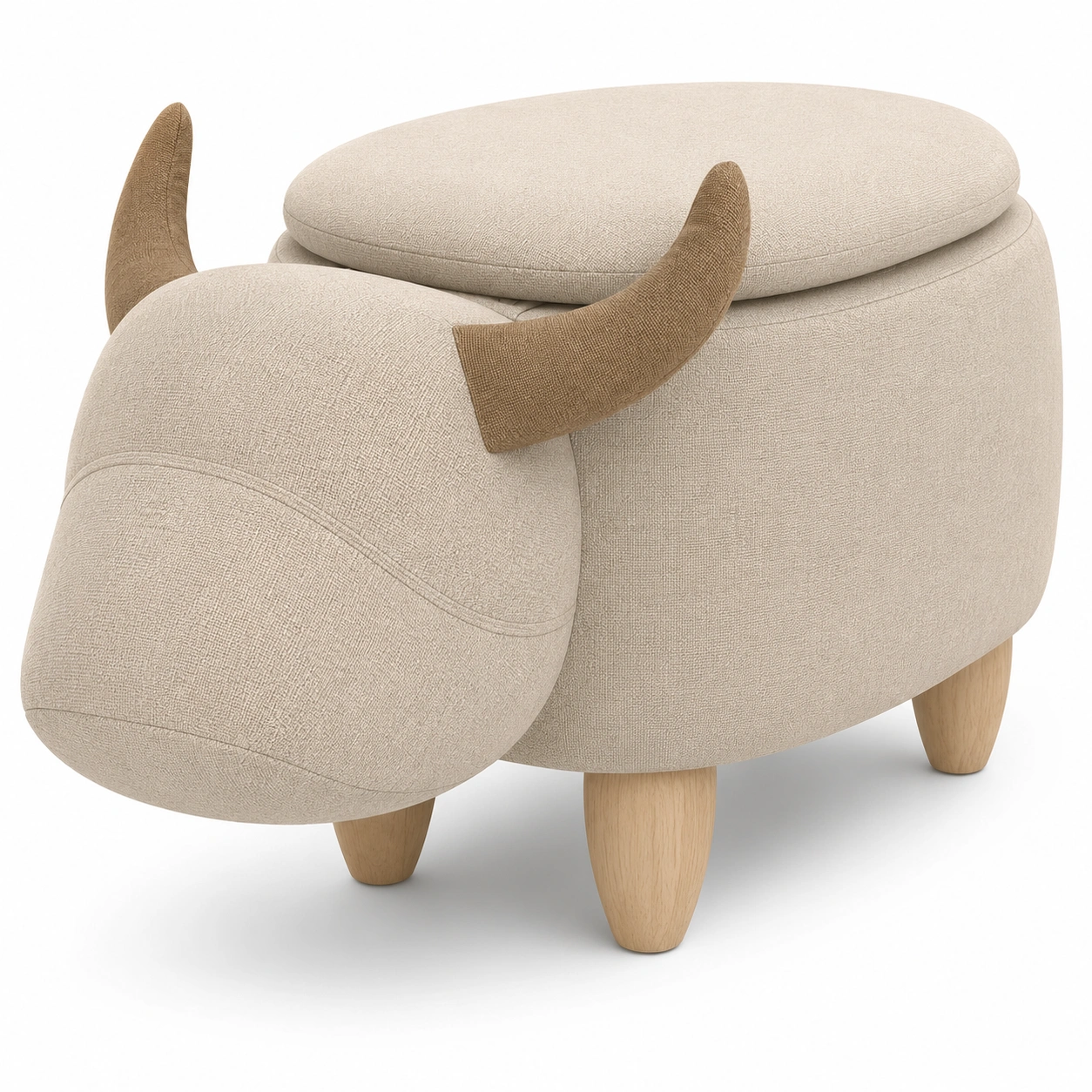 Banco de almacenamiento con forma de vaca-furnifyo