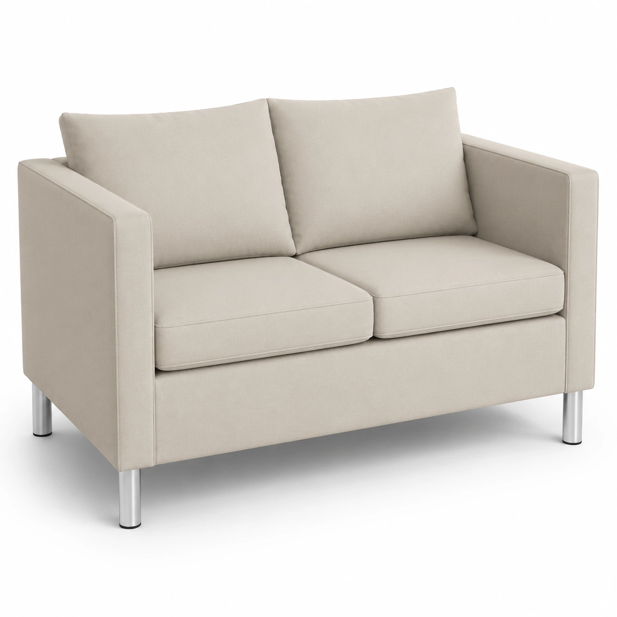 Sofa color marfil para 2 plazas-furnifyo