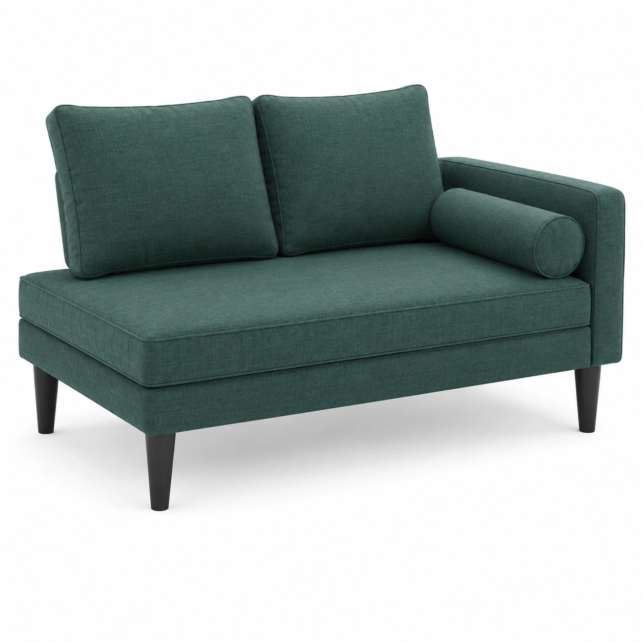 Sofa chaise longue individual verde-furnifyo