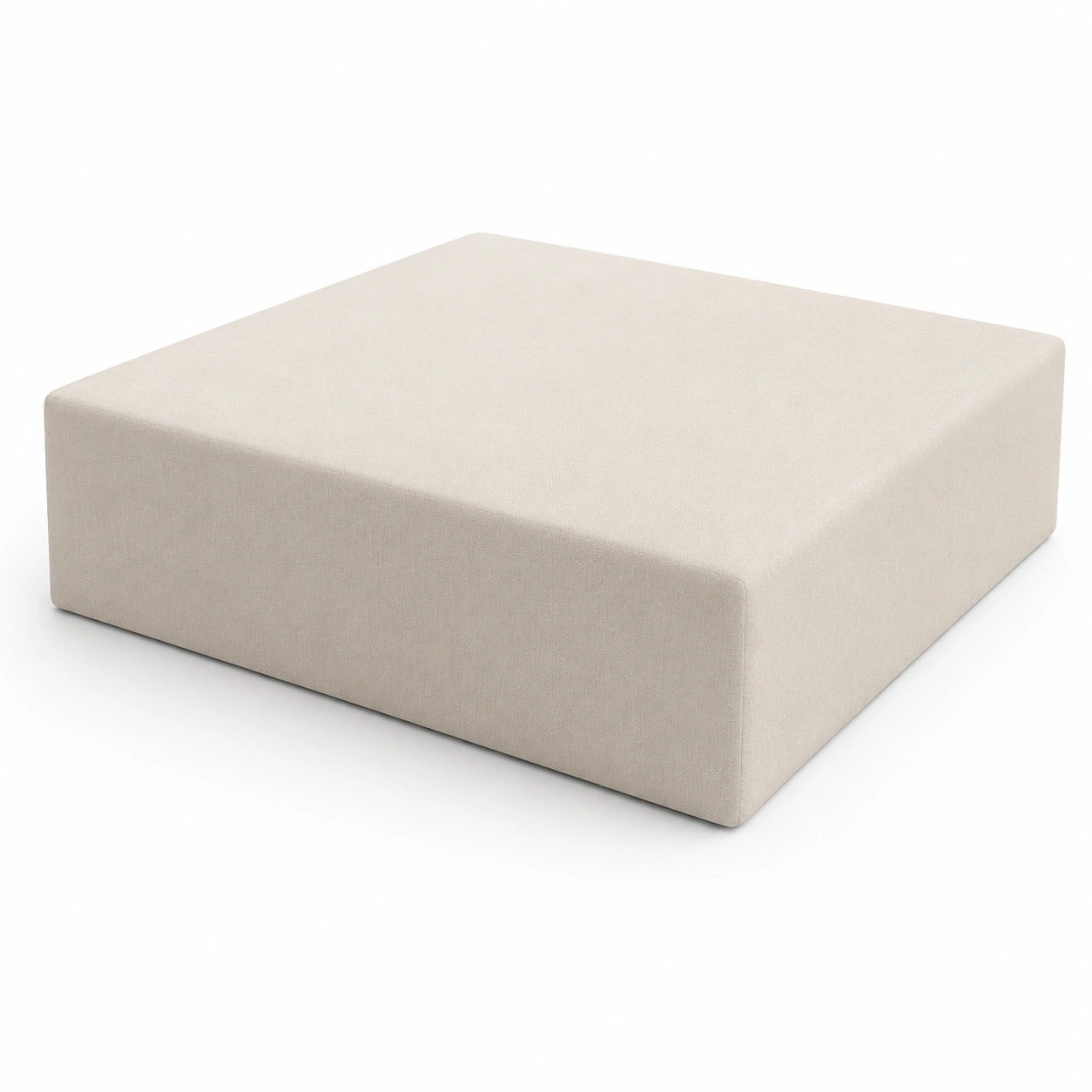 Cojin cuadrado para reposapies color beige-furnifyo