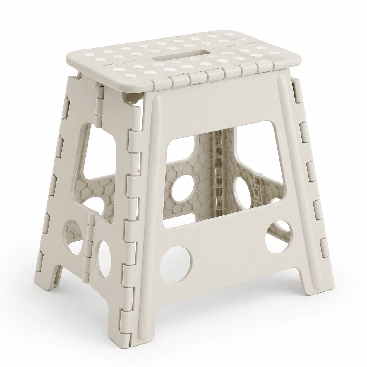 Escalón plegable color crema-furnifyo