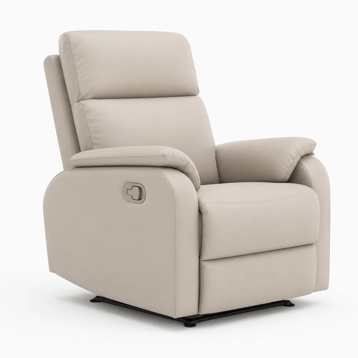 Sillon reclinable electrico color beige-furnifyo