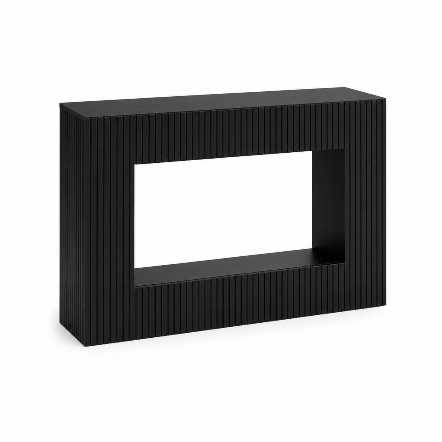Konsolentisch Rechteck MDF Schwarz