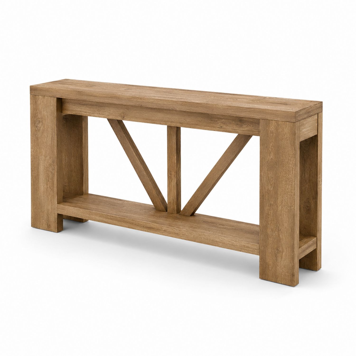 Konsolentisch Rechteckig Holz Eiche
