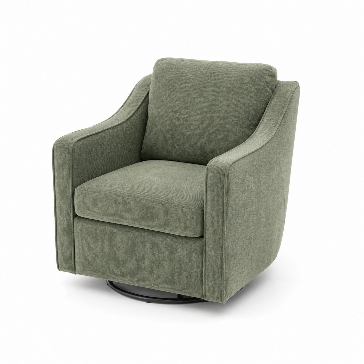 Drehstuhl Sessel Stoff Polyester Grün 80cm x 75cm x 85cm