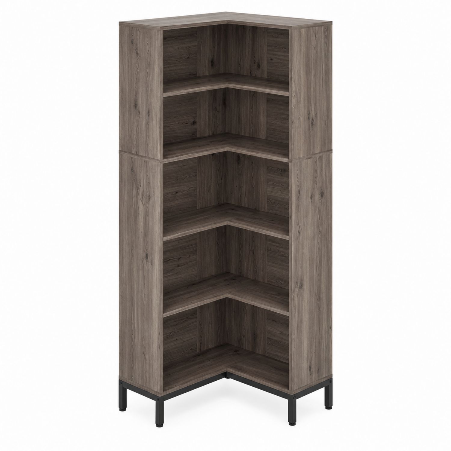 Eckregal Holz Dunkelbraun 160 cm
