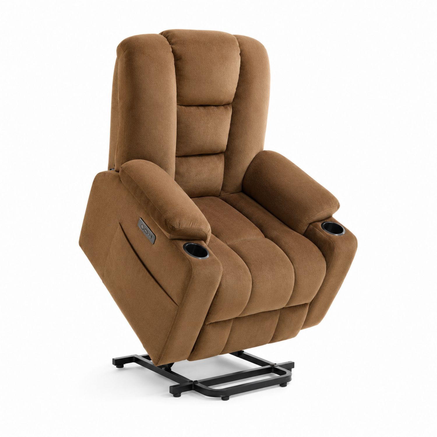 Aufstehsessel Mikrofaser Braun 85x90x110 cm