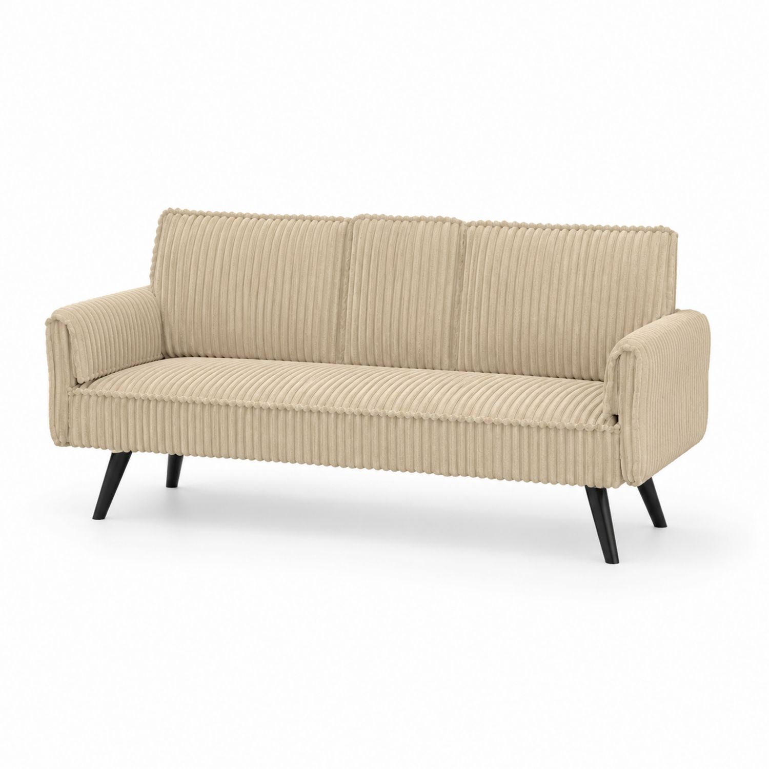 3-Sitzer Sofa Cord Beige 200 cm