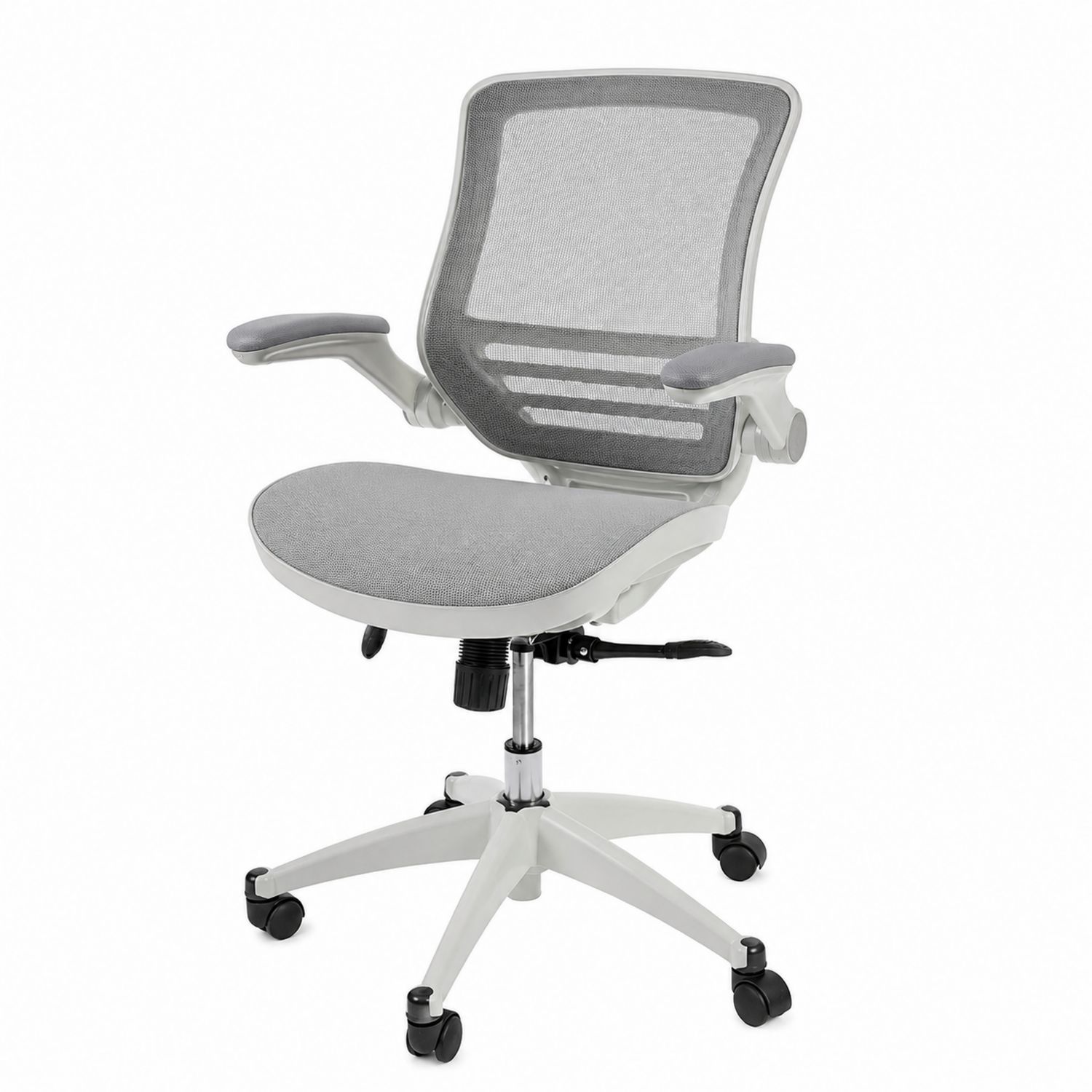 Bürostuhl mit Netzrücken und verstellbarem Sitz Grau