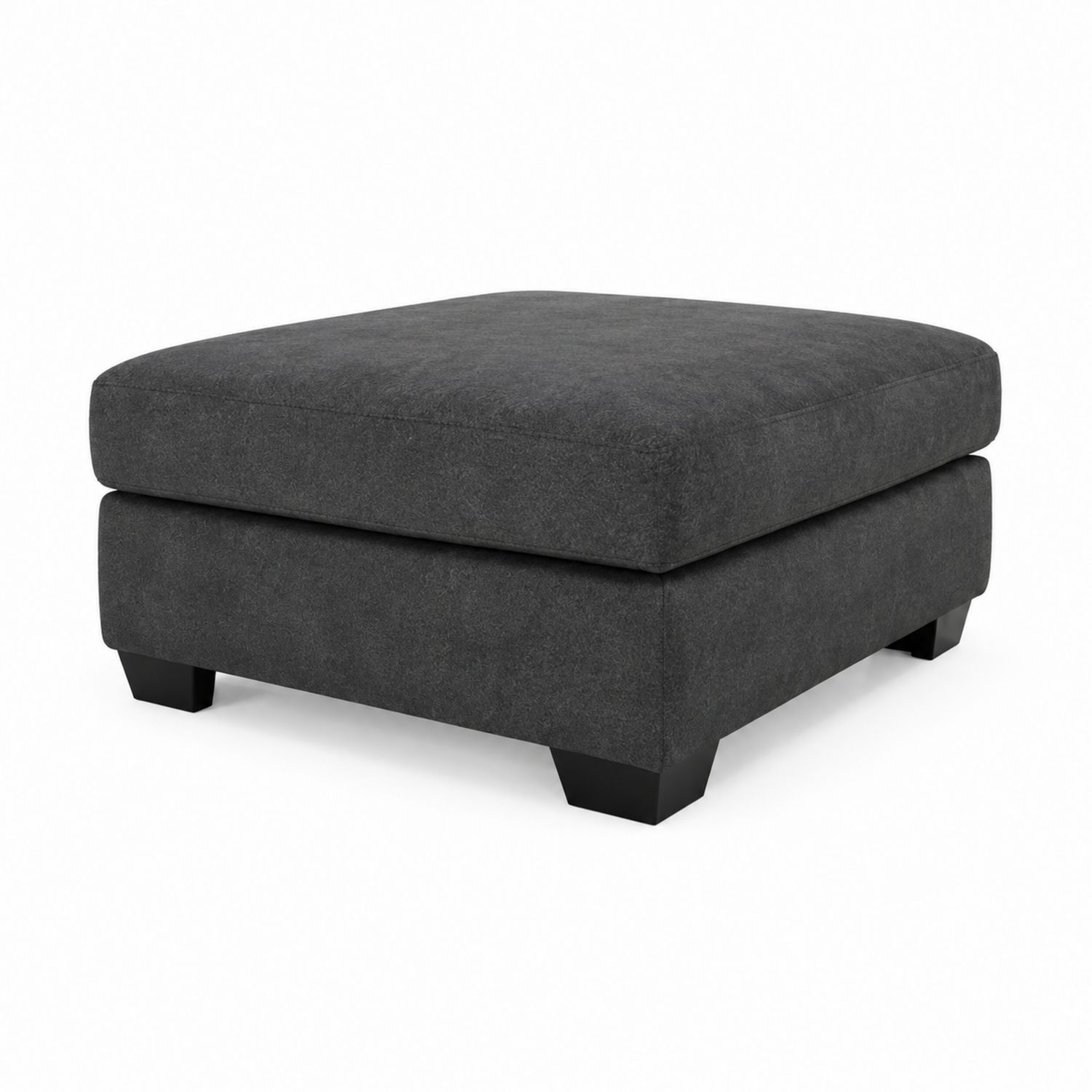 Hocker aus Stoff in Dunkelgrau-Norvexoril