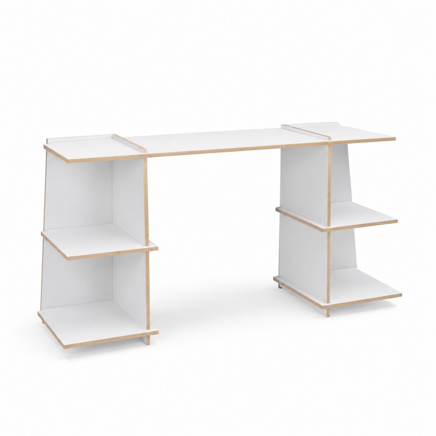 Schreibtisch rechteckig 120cm x 50cm x 75cm MDF Weiß-Norvexoril