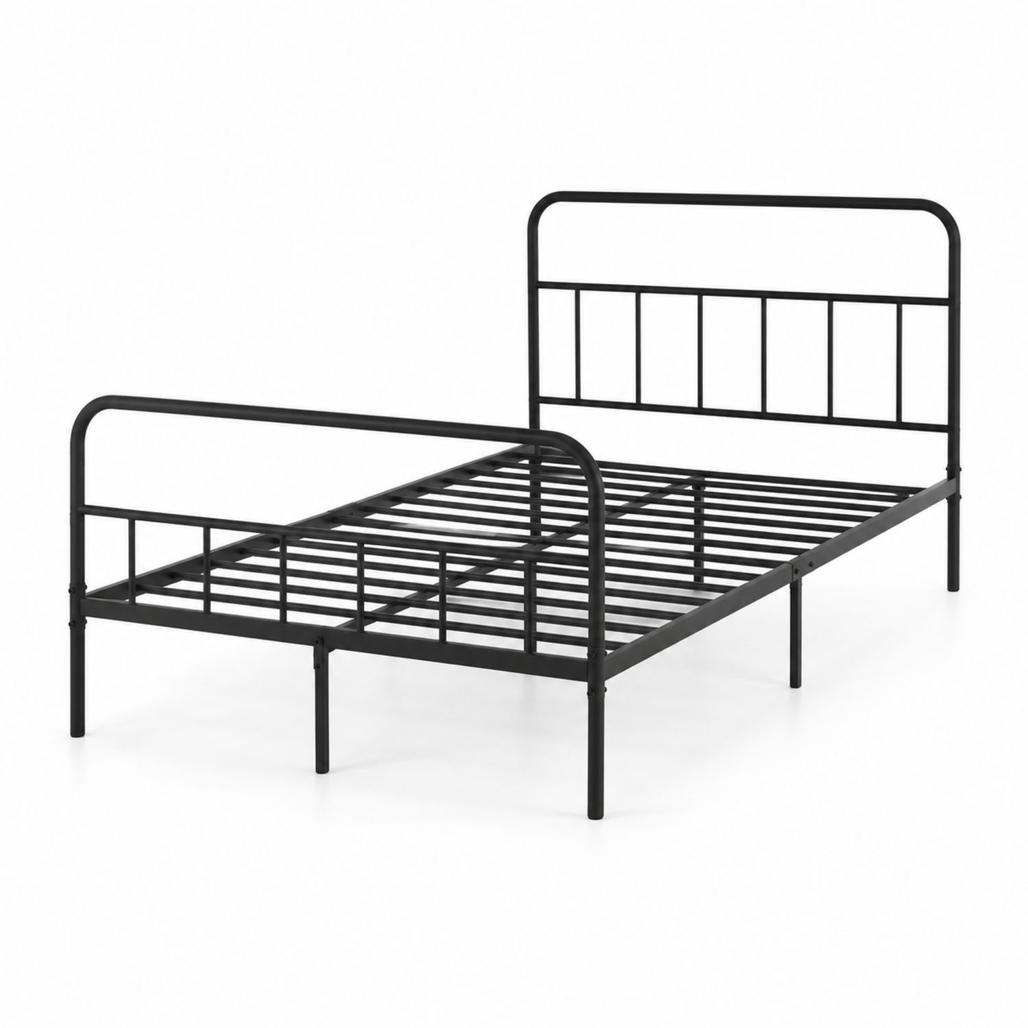 Metallbett 200x140 cm Stahl Schwarz-Norvexoril