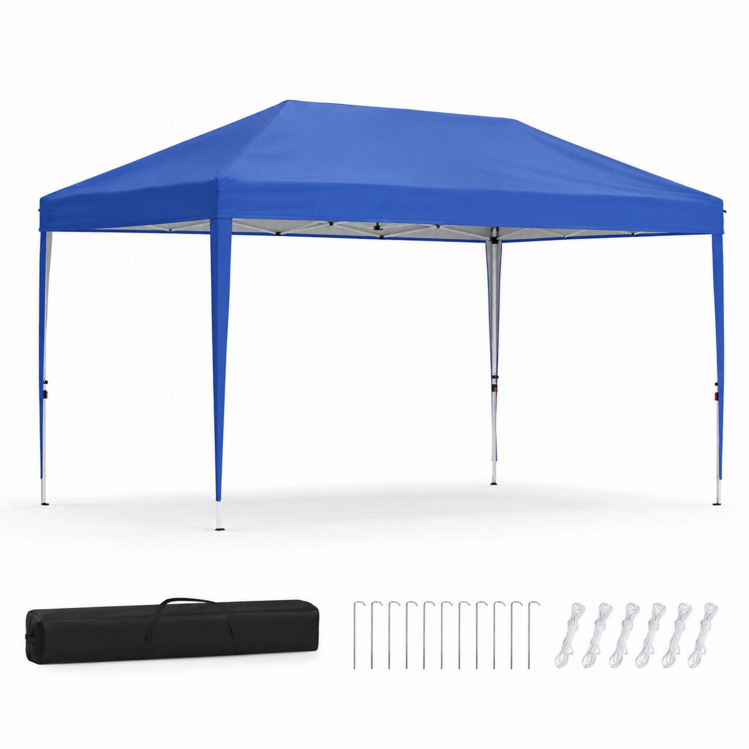 Pavillon-Zelt 3x3m Polyester Blau-Norvexoril
