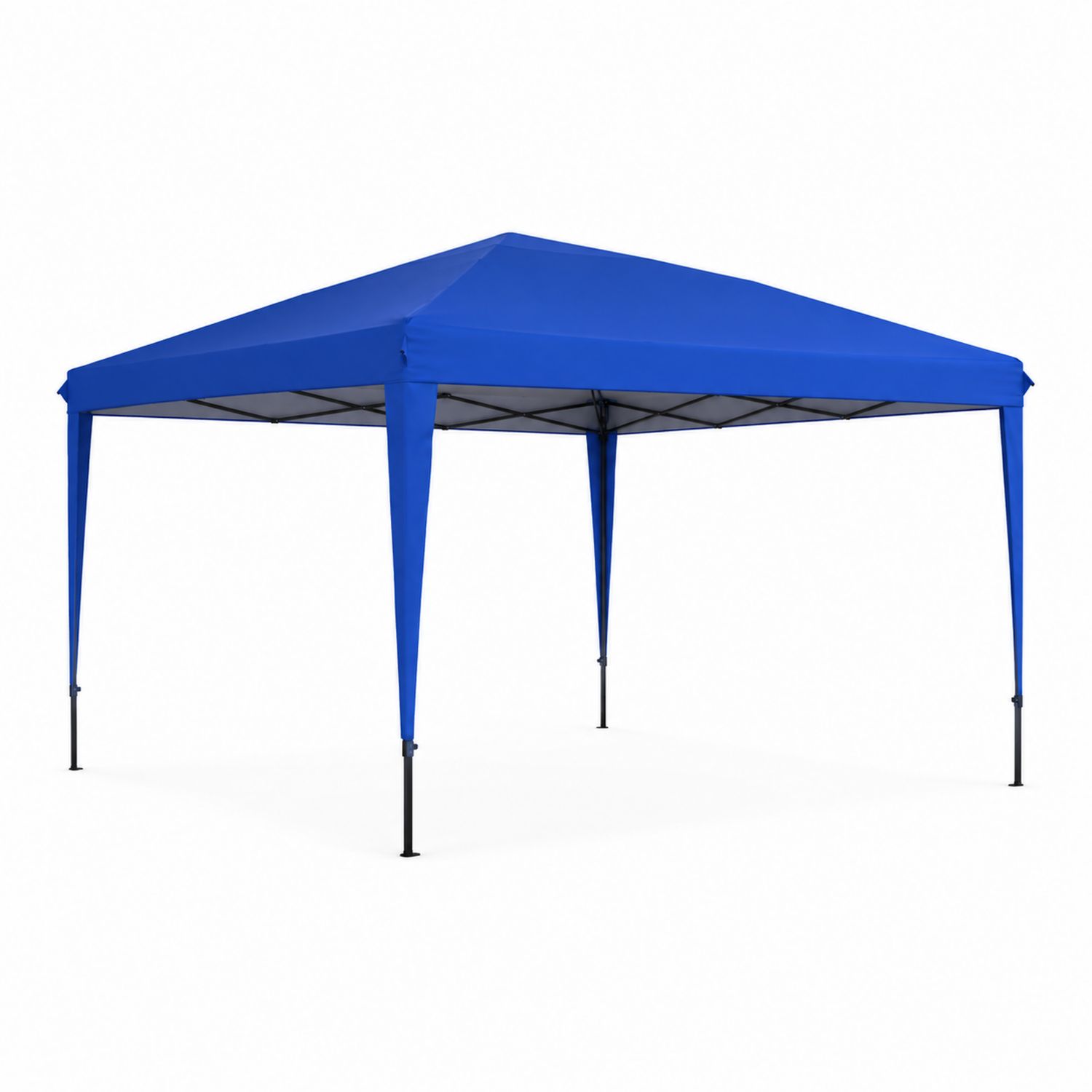 Faltpavillon 3x3m Polyester Blau mit Stahlrahmen-Norvexoril