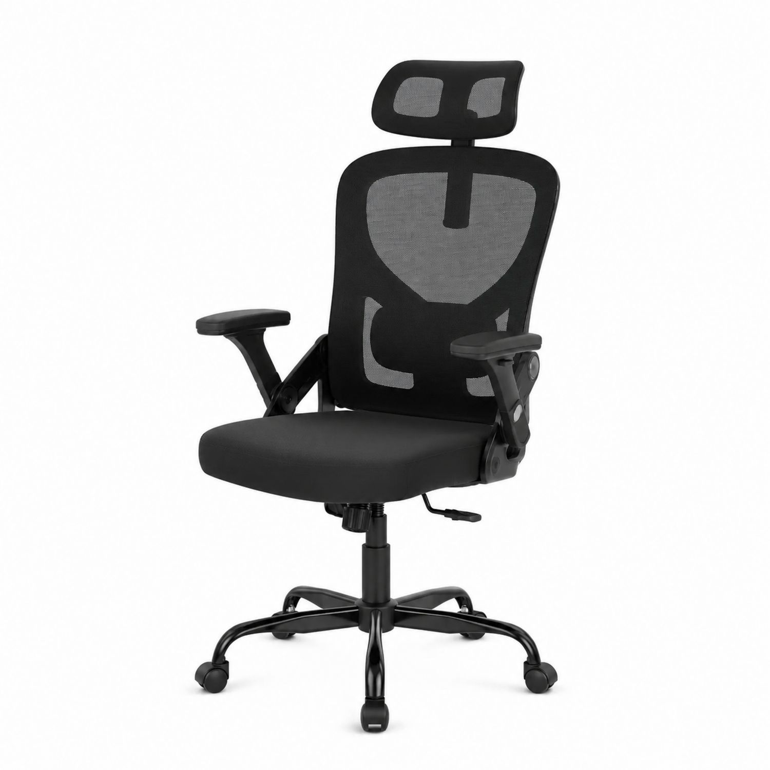 Ergonomischer Drehstuhl Metall Schwarz-Norvexoril