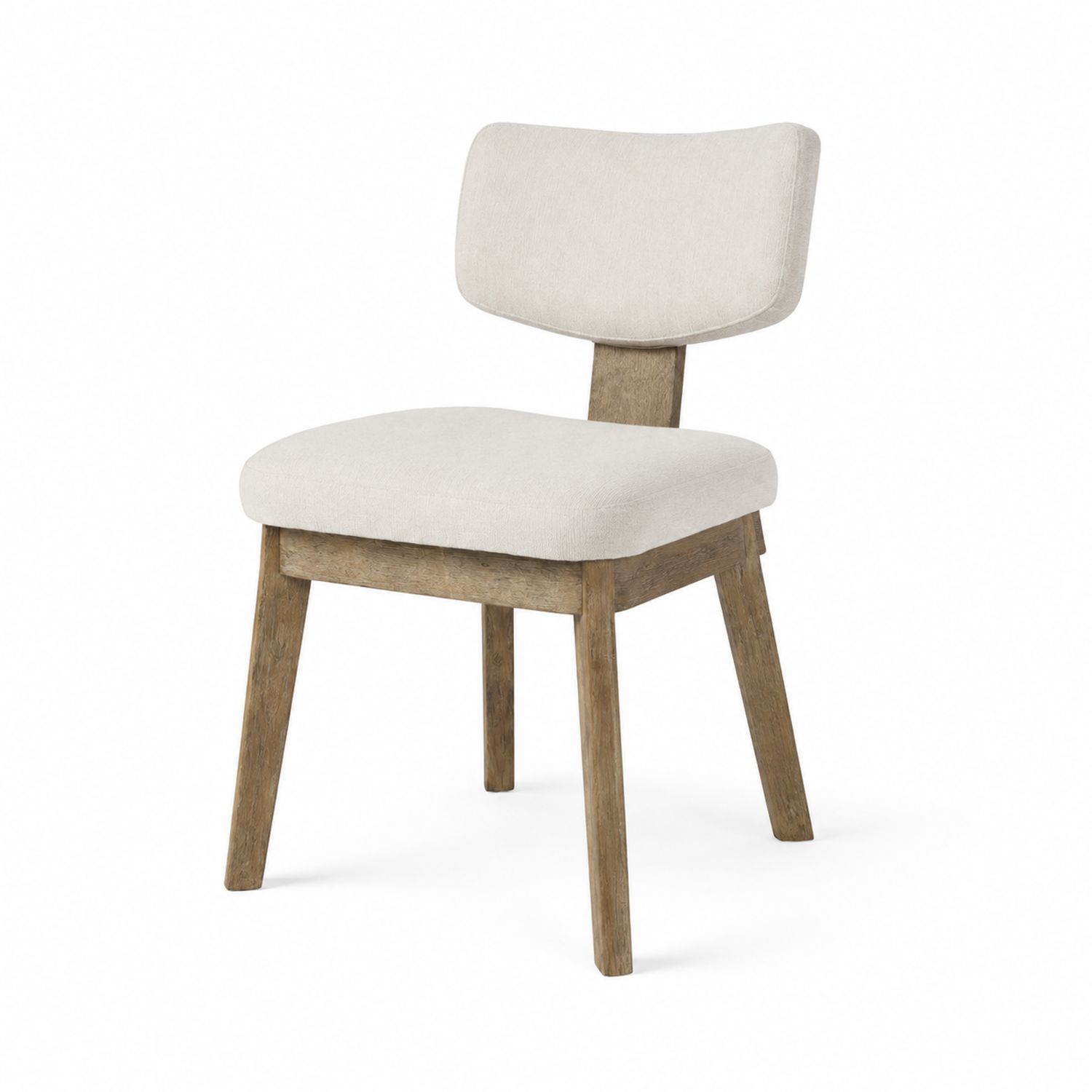 Esszimmerstuhl mit Stoffbezug und Holzgestell Beige-Norvexoril