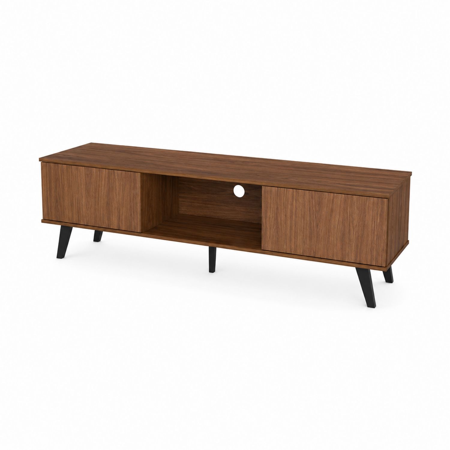 TV-Schrank Holzfurnier Braun-Norvexoril