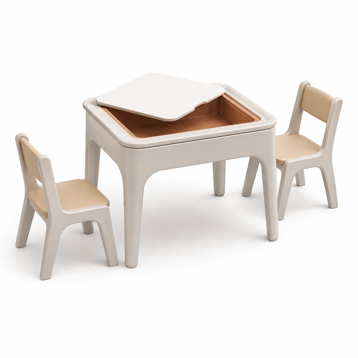 Mesa y sillas de almacenamiento infantil-BravelleHome